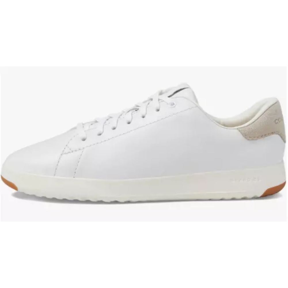 Cole Haan GrandPro Women's White Leather Lace Up Tennis Sneaker Shoes - Size 8B